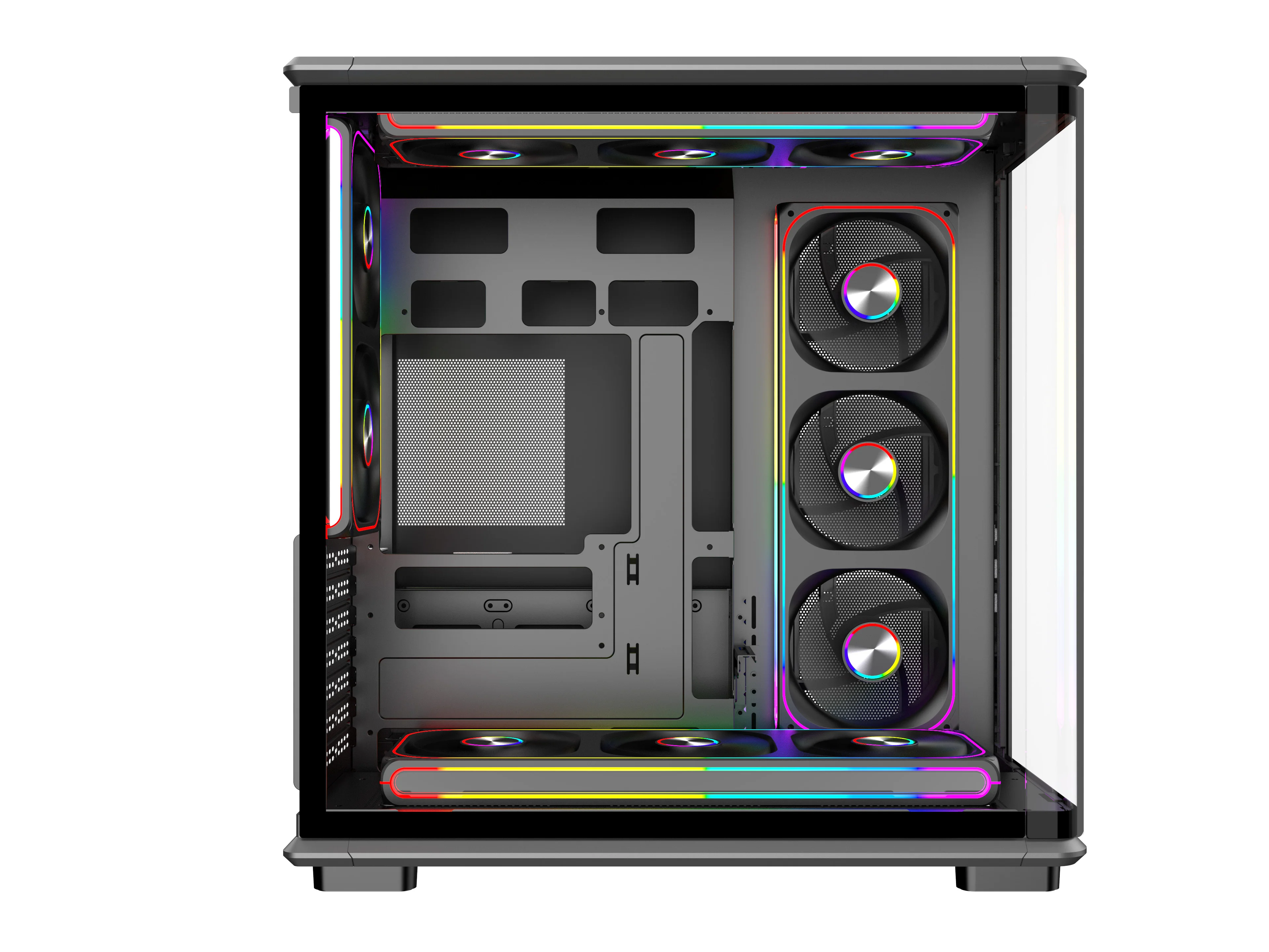 Dark Rage Darkrage ATX Temperli Camlı 11*12cm ARGB Fan Gaming Oyuncu Kasası