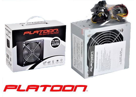 Platoon PL-9259 400W Kutulu Power Supply 12Cm