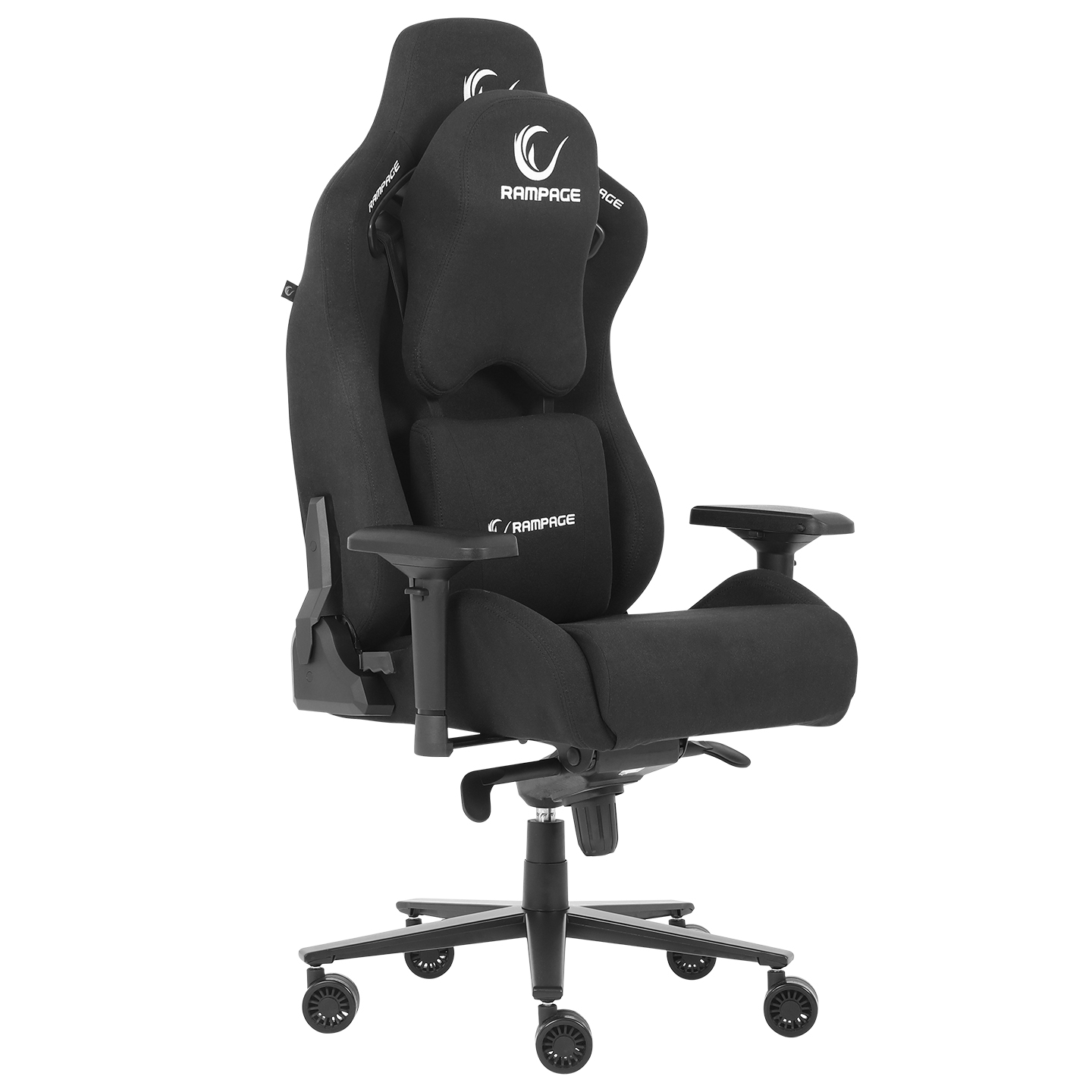 Rampage KL-R21 GRAND SERIES Üst Seviye Terletmez Kumaş Siyah Gaming Oyuncu Koltuğu (Outlet)
